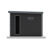 Abri de jardin en bois composite 28 mm Onyx 43 – 12 m² - 447 x 326 x 237 cm