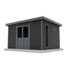Abri de jardin en bois composite 28 mm Onyx 43 – 12 m² - 447 x 326 x 237 cm