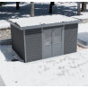 Abri de jardin en bois composite 28 mm Onyx 43 – 12 m² - 447 x 326 x 237 cm