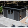 Abri de jardin en bois composite 28 mm Onyx 43 – 12 m² - 447 x 326 x 237 cm