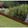 Bordure de jardin basse en acier Corten à planter – L. 105 x H.12/22 cm - Ep 0.5cm