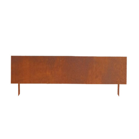 Bordure de jardin haute en acier corten à planter – L.105 x H.24/35 cm - Ep 0.5cm