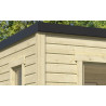Abri de jardin en bois LASITA PALERMO 4 - 11.6m² (28mm) - finition NATURELLE