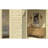 Abri de jardin en bois LASITA PALERMO 4 - 11.6m² (28mm) - finition NATURELLE