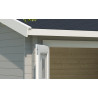 Abri de jardin en bois LASITA ALEX – 7,02 m² – 44 mm – Gris Clair