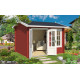 Abri de jardin en bois LASITA ALEX – 7,02 m² – 44 mm – Rouge Suédois
