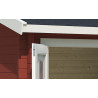 Abri de jardin en bois LASITA ALEX – 7,02 m² – 44 mm – Rouge Suédois