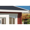 Abri de jardin en bois LASITA ALEX – 7,02 m² – 44 mm – Rouge Suédois
