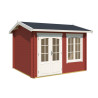 Abri de jardin en bois LASITA ALEX – 7,02 m² – 44 mm – Rouge Suédois