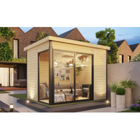 Abri de jardin en bois LASITA AUSTIN 1 – 6,73 m² – 44 mm – Finition Naturelle