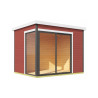 Abri de jardin en bois LASITA AUSTIN 1 – 6,73 m² – 44 mm – Rouge Suédois