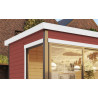 Abri de jardin en bois LASITA AUSTIN 1 – 6,73 m² – 44 mm – Rouge Suédois
