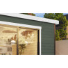 Abri de jardin en bois LASITA AUSTIN 1 – 6,73 m² – 44 mm – Gris Vert