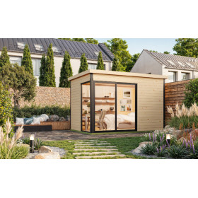 Abri de jardin en bois LASITA AUSTIN 2 – 8,12 m² – 44 mm – Finition Naturelle