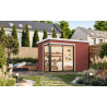 Abri de jardin en bois LASITA AUSTIN 2 – 8,12 m² – 44 mm – Rouge Suédois