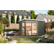 Abri de jardin en bois LASITA AUSTIN 2 – 8,12 m² – 44 mm – Gris Vert