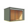 Abri de jardin en bois LASITA AUSTIN 3 – 8,12 m² – 44 mm – Gris Vert