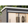 Abri de jardin en bois LASITA AUSTIN 4 – 9,51 m² – 44 mm – Gris Anthracite