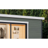 Abri de jardin en bois LASITA AUSTIN 4 – 9,51 m² – 44 mm – Gris Vert
