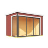 Abri de jardin en bois LASITA AUSTIN 5 – 8,12 m² – 44 mm – Rouge Suédois