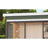 Abri de jardin en bois LASITA AUSTIN 5 – 8,12 m² – 44 mm – Gris Vert