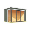 Abri de jardin en bois LASITA AUSTIN 5 – 8,12 m² – 44 mm – Gris Vert