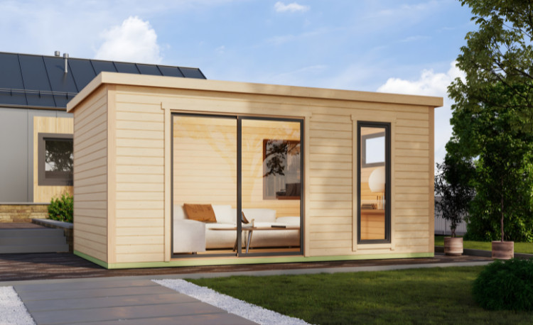 Abri de jardin en bois LASITA AUSTIN 7 – 14,25 m² – 44 mm – Finition Naturelle