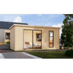 Abri de jardin en bois LASITA AUSTIN 7 – 14,25 m² – 44 mm – Finition Naturelle