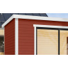 Abri de jardin en bois LASITA AUSTIN 7 – 14,25 m² – 44 mm – Rouge Suédois