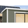 Abri de jardin en bois LASITA AUSTIN 7 – 14,25 m² – 44 mm – Gris Vert