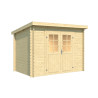 Abri de jardin en bois LASITA SAN JOSE 175 - 4,56 m² (28mm)  finition NATURELLE