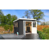 Abri de jardin en bois LASITA SAN JOSE 175 - 4,56m² (28mm) - GRIS ANTHRACITE