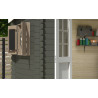 Abri de jardin en bois LASITA SAN JOSE 175 - 4,56m² (28mm) - GRIS VERT