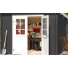 Abri de jardin en bois LASITA SAN JOSE 230- 6,05 m² (28mm) - GRIS ANTHRACITE