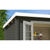 Abri de jardin en bois LASITA SAN JOSE 230- 6,05 m² (28mm) - GRIS VERT