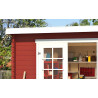 Abri de jardin en bois LASITA SAN JOSE 230- 6,05 m² (28mm) - ROUGE SUEDOIS