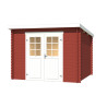 Abri de jardin en bois LASITA SAN JOSE 230- 6,05 m² (28mm) - ROUGE SUEDOIS