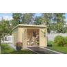 Abri de jardin en bois LASITA SAN JOSE 275 - 7,26 m² (28mm)  finition NATURELLE