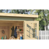 Abri de jardin en bois LASITA SAN JOSE 275 - 7,26 m² (28mm)  finition NATURELLE