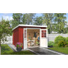 Abri de jardin en bois LASITA SAN JOSE 275- 7,26 m² (28mm) - ROUGE SUEDOIS