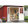 Abri de jardin en bois LASITA SAN JOSE 275- 7,26 m² (28mm) - ROUGE SUEDOIS