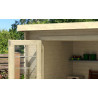 Abri de jardin en bois LASITA INDI 175 - 3,80m² (28mm)  finition NATURELLE