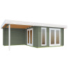Abri de jardin en bois LASITA ANDERS – 22,75 m² – 44 mm – Gris Vert
