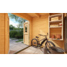 Abri de jardin en bois LASITA  FELIX 1 - 3.78m²  (28mm) - finition NATURELLE