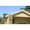 Abri de jardin en bois LASITA KENT 1.1 - 1.08m² (13mm)  finition NATURELLE