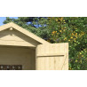 Abri de jardin en bois LASITA KENT 1.1 - 1.08m² (13mm)  finition NATURELLE