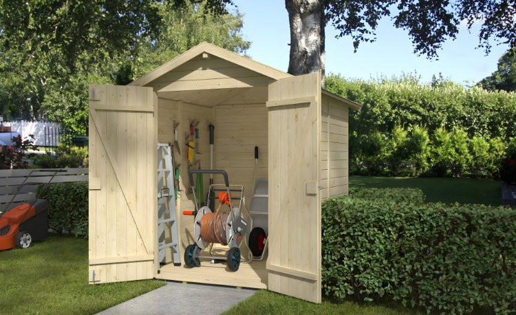 Abri de jardin en bois LASITA KENT 3.1 - 2.89m² (13mm)  finition NATURELLE