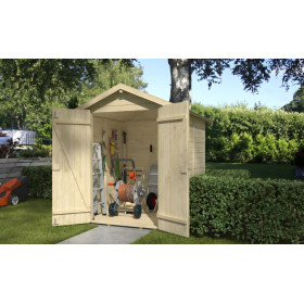 Abri de jardin en bois LASITA KENT 3.1 - 2.89m² (13mm)  finition NATURELLE