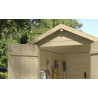 Abri de jardin en bois LASITA KENT 3.1 - 2.89m² (13mm)  finition NATURELLE