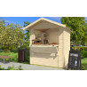 Kiosque de vente - Chalet de Noel en bois LASITA KENT 4 - 2,89m²  (13mm)